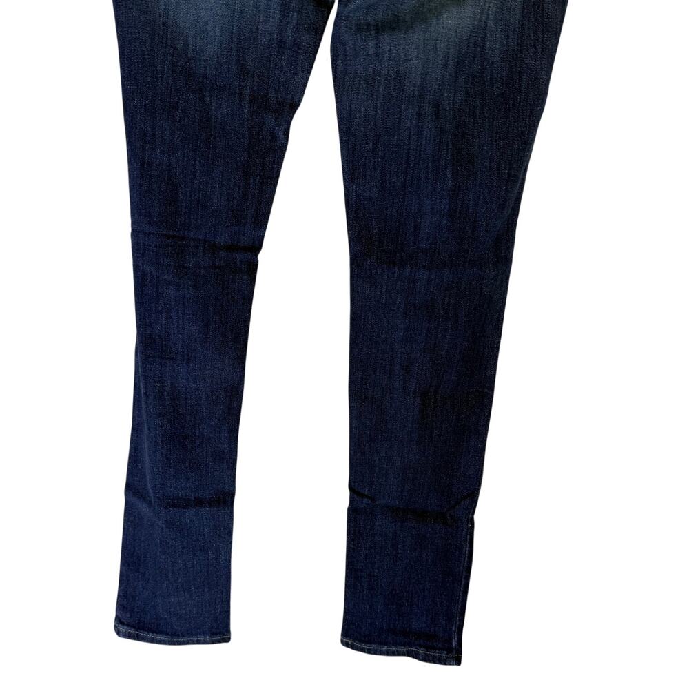 Levi's Too Super Low 524 Jeans Blue Distressed Low Waist Denim Slim Pants Size 7 - Picture 6 of 9